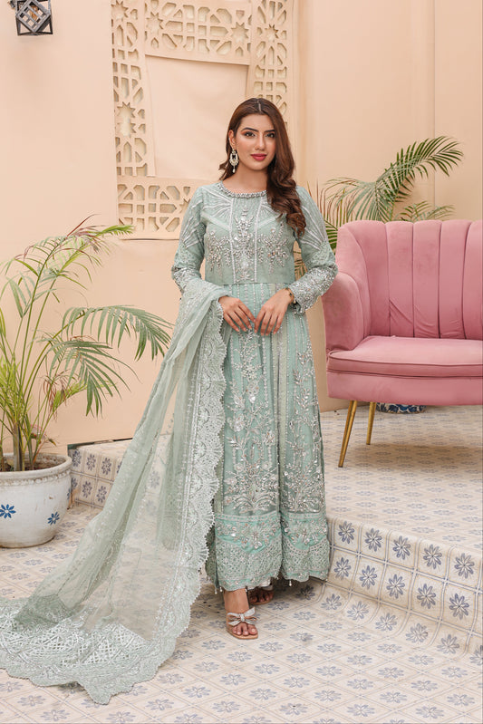NN 06 — Hoorain | Organza Maxi & Raw Silk Lehenga