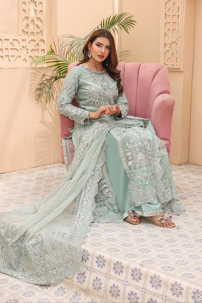NN — Hoorain | Organza Maxi & Raw Silk Lehenga