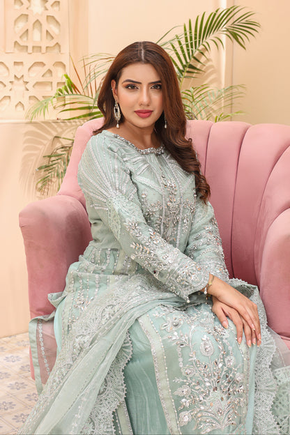 NN — Hoorain | Organza Maxi & Raw Silk Lehenga