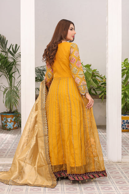 NN — Roshnai | Organza Maxi & Raw Silk Lehenga