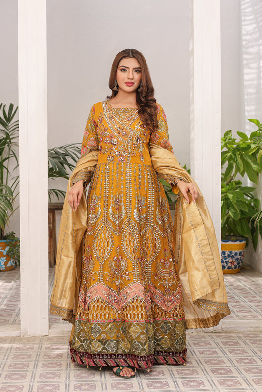 NN 05 — Roshnai | Organza Maxi & Raw Silk Lehenga