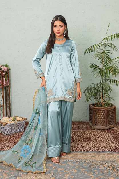NN — Ayat | 3PC Silk Farshi Shalwar Suit