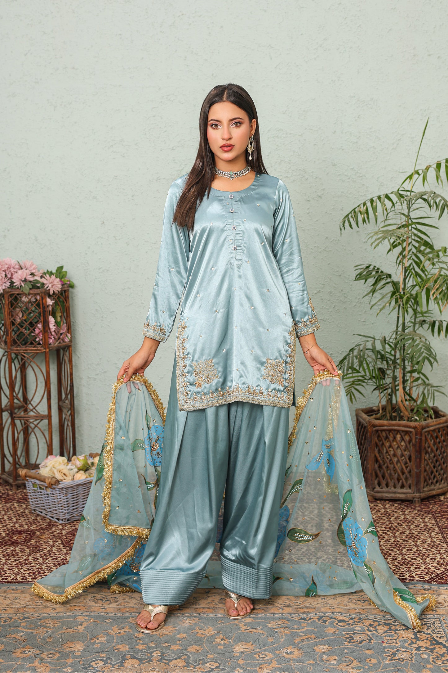 NN — Ayat | 3PC Silk Farshi Shalwar Suit