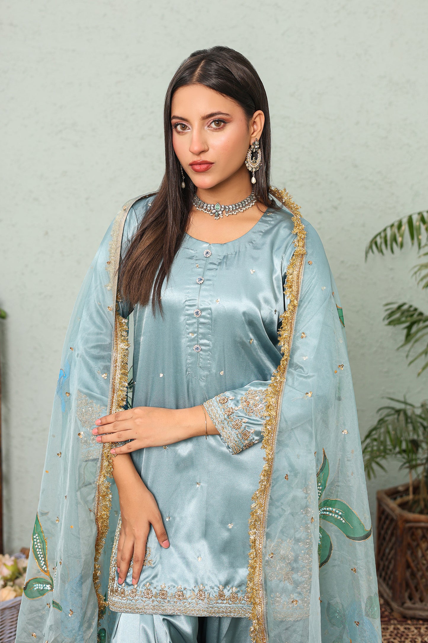NN — Ayat | 3PC Silk Farshi Shalwar Suit
