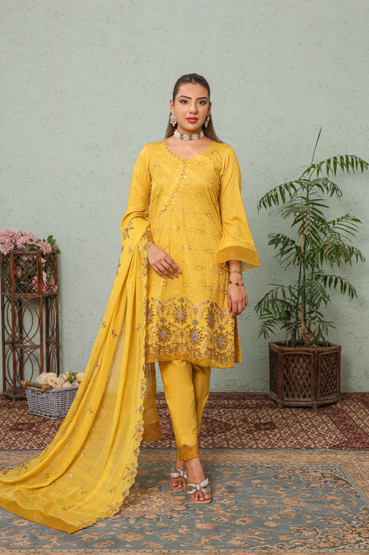 RR 01 — Naaz | 3PC Lawn Suit