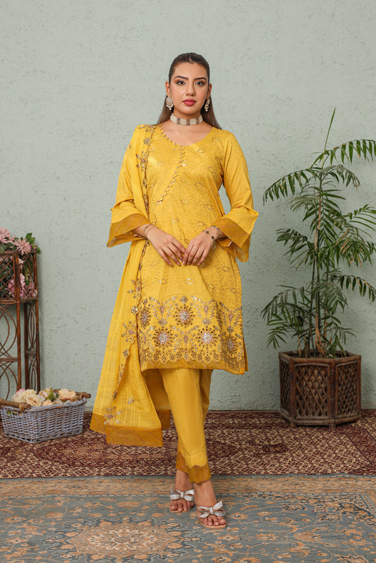 RR 01 — Naaz | 3PC Lawn Suit