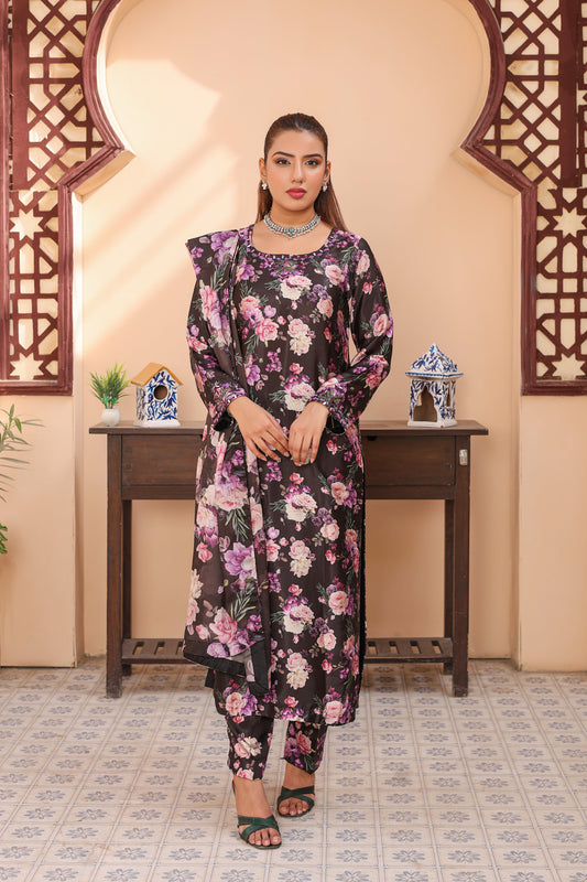 NN 03 — Maheera | 3PC Silk Suit