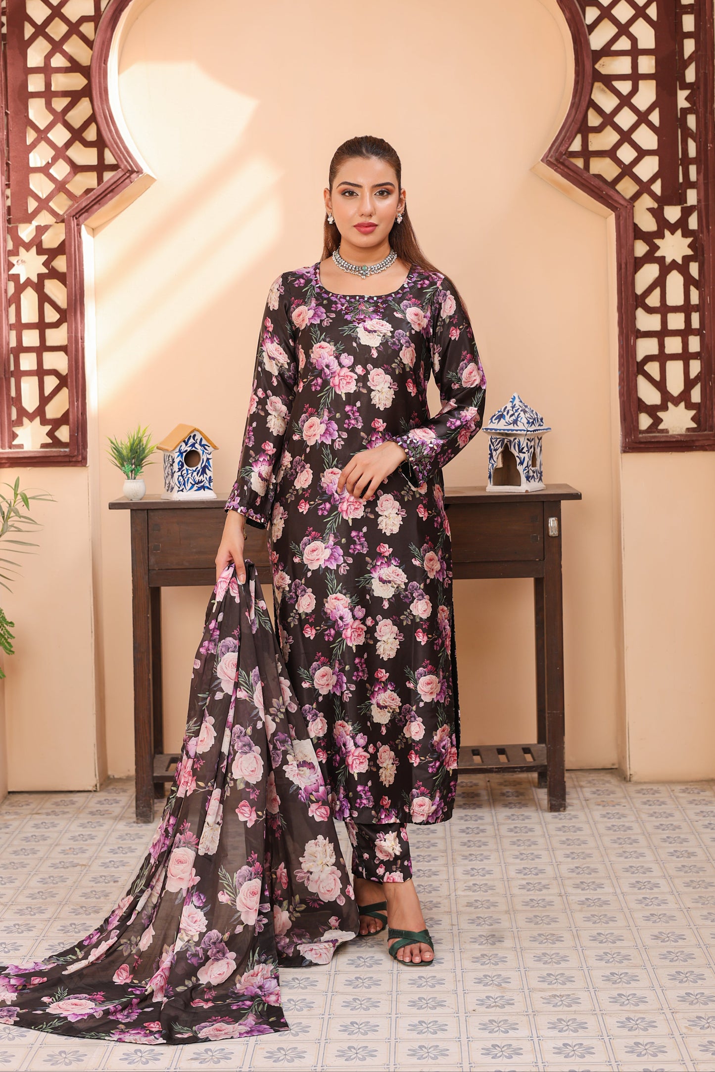 NN — Maheera | 3PC Silk Suit