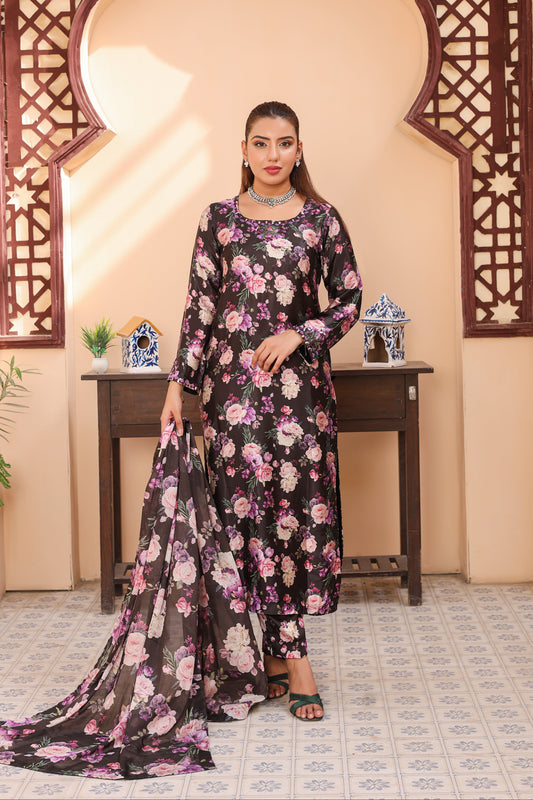 NN 03 — Maheera | 3PC Silk Suit