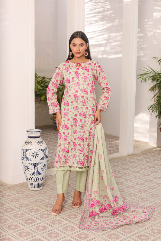 RR 09 — Parizah | 3PC Doria Lawn Suit