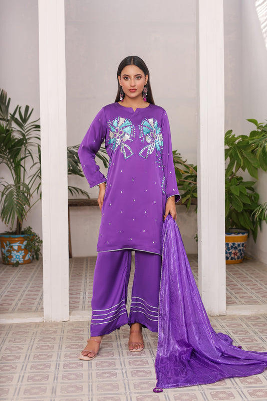 NN 09 — Aabroo | Silk 3PC Suit