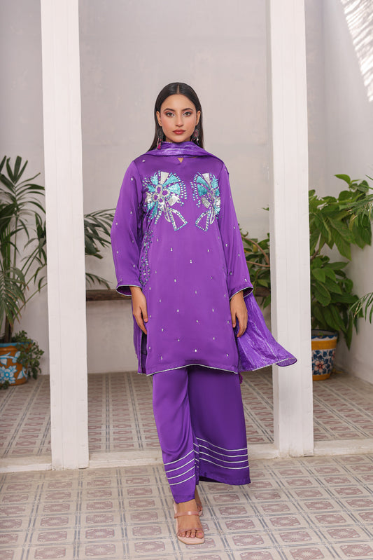 NN 09 — Aabroo | Silk 3PC Suit