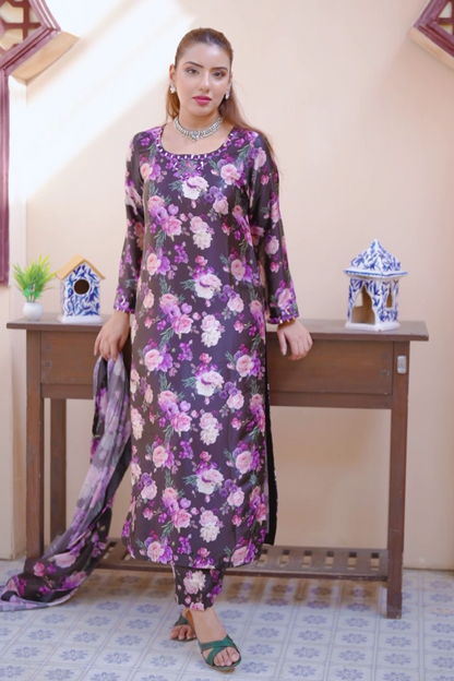 NN — Maheera | 3PC Silk Suit