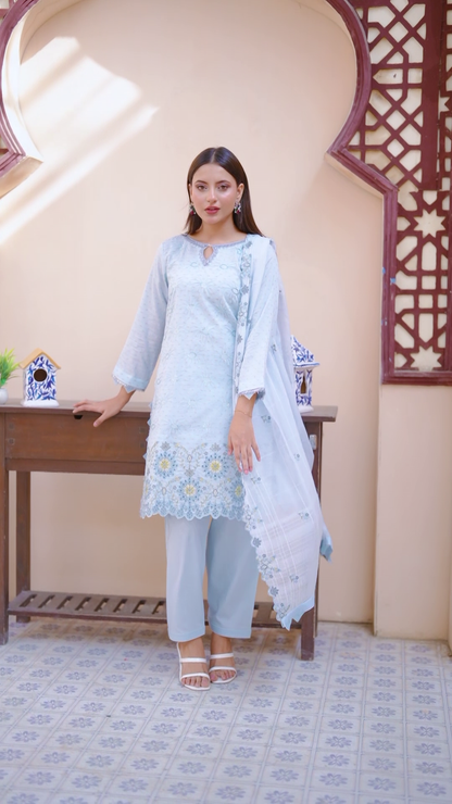 RR — Sumbul | 3PC Lawn Suit