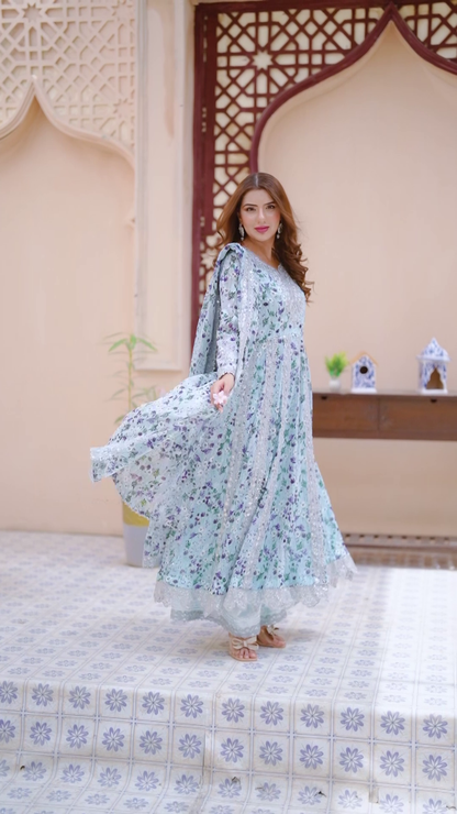 NN — Mehtab | 3PC Chiffon Suit